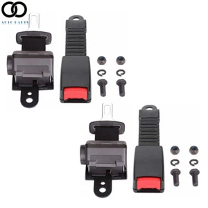 2 PCS Golf Cart Black Seat belts with buckles For EZGO Yamaha Club Car Universal - Picture 1 of 10