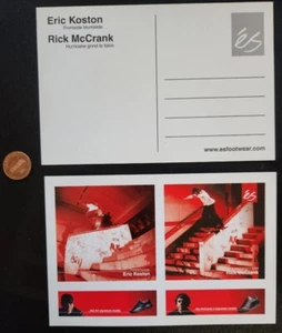 Eric Koston Rick McCrank es Skateboard 2002 postcard Flawless New Old Stock - Picture 1 of 1