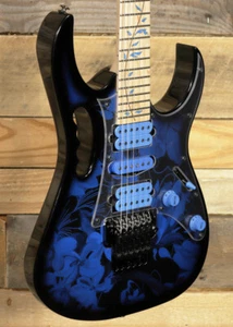 Ibanez JEM77P Steve Vai Electric Guitar Blue Floral Pattern w/ Gigbag - Picture 1 of 8