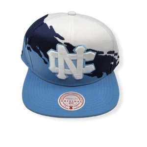 Mitchell & Ness North Carolina Tar Heels Paintbrush Adjustable Snapback Hat Cap - Picture 1 of 6