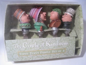 Pfaltzgraff TOPSY TURVEY Stainless Steel Spreaders THE CIRCLE OF KINDNESS NIB - Bild 1 von 19