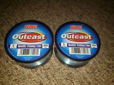Lot of 2 ! Zebco 2110010 30026 Outcast Line 6 lb. Test 650 Yd. Roll 26414 2x ! - Image 1 of 4