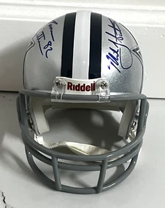 Jason Witten & Miles Austin Dual Signed Cowboys Mini Helmet Auto - JSA COA - Picture 1 of 7