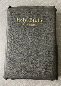Holy Bible With Helps ASV Pronouncing Nelson 1901 Antique *read description - Imagen 1 de 14