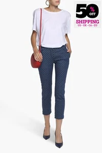 RRP €630 DOLCE & GABBANA DENIM CAPRI Trousers IT38 US2 UK6 XS Polka Dot Cropped - Picture 1 of 7
