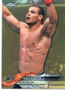 2018 Topps UFC Chrome PAULO COSTA RC Rookie REFRACTOR Card #49 - Picture 1 of 2