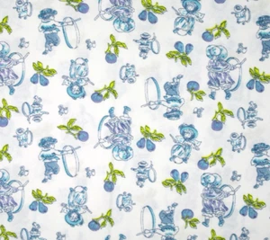 Vintage Novelty Juvenile Knit Fabric 52" x 34" 1970s - Picture 1 of 6