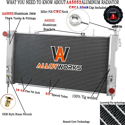 Aluminum Core Radiator For 01-04 Dodge Grand Caravan Chrysler Town&Country 3.8L - Image 1 of 4