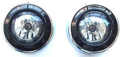 Front Fog Light Lamps + surround covers frame for MITSUBISHI OUTLANDER 2010-2012 - Image 1 of 4