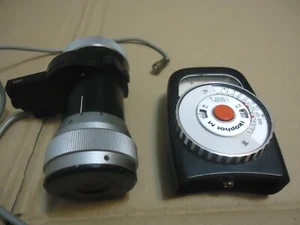 VINTAGE ZEISS IKON 4968 MICROSCOPE CAMERA LENS WITH SHUTTER SPEED CONTROL BOX. - Picture 1 of 16