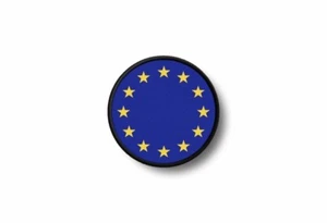 Patch Aufnäher Aufnäher Thermoaufnäher Print Biker Europa Flagge Union - Bild 1 von 1