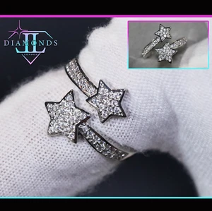 Anillo Estrella | Anillo Estrella Diamante | Anillo en Forma de Estrella | Anillo Diamante Estrella Simulada - Imagen 1 de 6