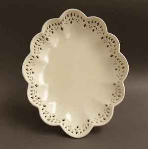 WEDGWOOD - Creamware -Plat réticulé - XIXe - 19th C. - Pierced lobed Dish - Picture 1 of 8