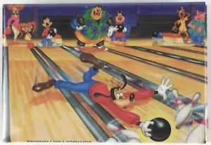 Disney Goofy Bowling Button Vintage 1990s Disney Goof Troop TV Series Disneyana - Picture 1 of 12