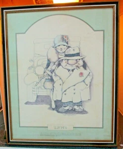 Vintage Gary Patterson 1975 Taurus Astrology Sign Framed Print  - Picture 1 of 7