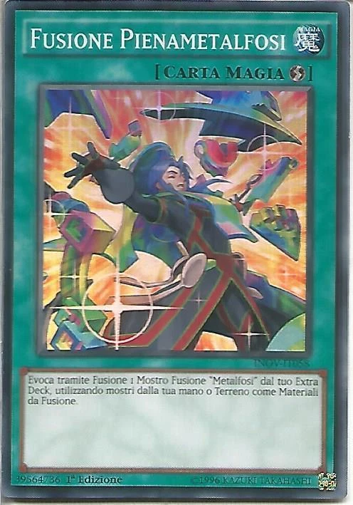 YU-GI-OH! INOV-IT058 Fusione Pienametalfosi Super Rara Italiano Yugioh - Immagine 1 di 1