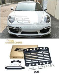EOS Plate For 12-19 Porsche 911 Carrera 991 NO PDC Tow Hook License Bracket - Picture 1 of 12