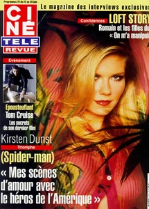 CINE REVUE KIRSTEN DUNST_RENAUD_TOM CRUISE_RITA HAYWORTH_AMEDEO NAZZARI 2002©TBC - Imagen 1 de 1