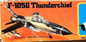 Vintage 1983 MPC F-105G Thunderchief Model Kit New Open Box 1/72 Scale - Bild 1 von 8