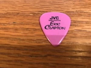 Eric Clapton // 1992 Concert Tour Guitar Pick // Chartreuse /Black JVC Fender  - Picture 1 of 2
