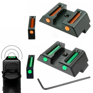 Fiber Optic Front & Rear Sight For Glock 17 17L 19 22 23 24 26 27 33 34 35 38 39 - Bild 1 von 17