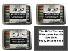 Tim Holtz Distress Watercolor Pencils Set 1, 2 OR 3- (12 Colors/Pack) You Pick