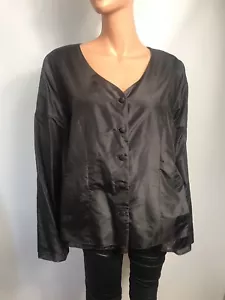 Eileen Fisher Top Silk Taffeta 100%, Size XL - Picture 1 of 11