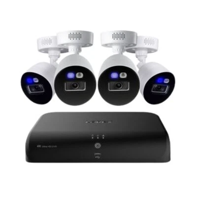 Lorex 4K 8 Wired and 4 Fusion Wi-Fi Channels, 2TB Wired DVR System - Image 1 of 4