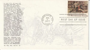 August 6 1977 13 cent Bicentennial FDC First Day Herkimer New York - Picture 1 of 1