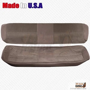 1995 Ford F150 F250 F350 F450 F550 XLT Rear Bench Bottom & Top Cloth Cover Tan - Picture 1 of 5