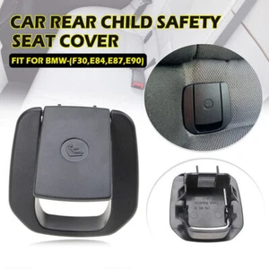 Rear Child Seat Anchor Cover Black Fits BMW 1/3 Series X1 E84/E87/E90/F30/F35 - Picture 1 of 8