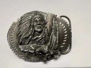 Vintage Custom Made Chief Joseph Siskiyou Gürtelschnalle - Bild 1 von 6