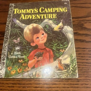 Tommy's Camping Adventure  - A Little Golden Book by Gladys Saxon 1971 Free Ship - Picture 1 of 6