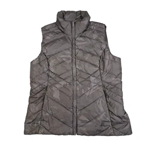 North Face Vest Womens MEDIUM black windbreaker puffer long sleeve Size M - Picture 1 of 10