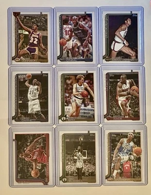 2025-26 Topps Basketball Legends Lot - Shaq, Magic, Bird, Kareem, KG - Lot (19) - Image 1 of 2