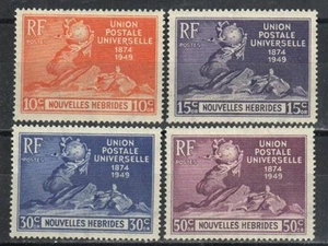 New Hebrides, French Stamp 79-82 - UPU, 75th Anniversary - Picture 1 of 1
