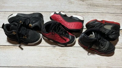 Toddler Boys Air Jordan Retro Bundle Size 11C Lot Of 3 Pairs Jordan 4’s 5’s 13’s - Image 1 of 4