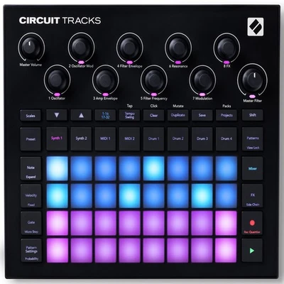 Novation Circuit Tracks MIDI USB Rechargeable Groovebox w/Synths/Drums/Sequencer - Image 1 of 4