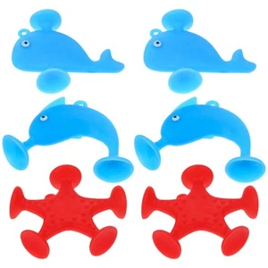 6 Pezzi Giocattoli da Bagno Bambino Bambini Bagno Bambina Animale Organizer - Foto 1 di 12