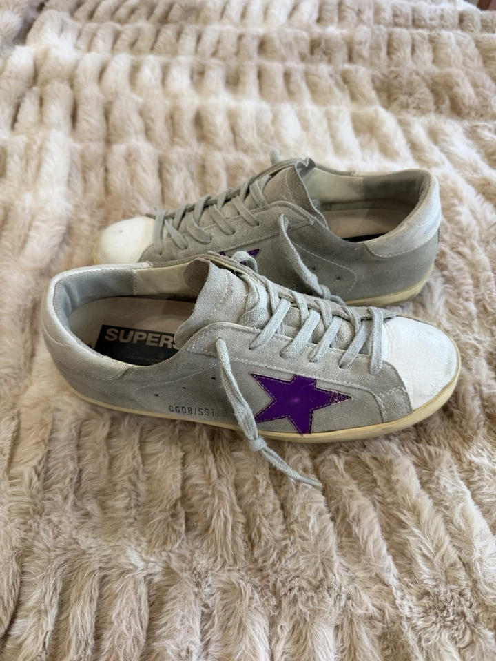 Women’s Golden Goose Super-Star Sneakers - Size 37 US 7 - Image 1 of 4