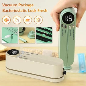 Portable Mini Vacuum Sealer Machine Food Bag Sealer Rechargable Household - Picture 1 of 21