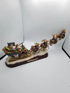 2004 Bradford Thomas Kinkade Night Before Christmas Flying Sleigh Parts *READ* - Picture 1 of 24