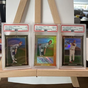 2007 Topps Turkey Red Chrome Black Refractor And Chromograph Set Of 3 Phillies - Picture 1 of 8