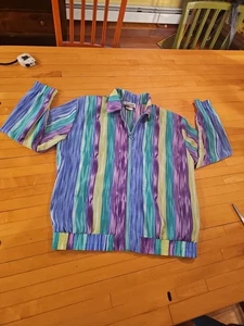 Vintage 80s Jacket By Teddi Retro Skater Read For Sz Large - Picture 1 of 13