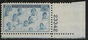 US 935 Navy 3c plate single LR 23342 MNH 1945 - Picture 1 of 1