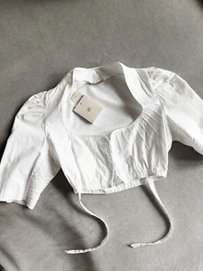 Gottseidank Dirndlbluse Constanze in weiss Größe XS - Bild 1 von 3
