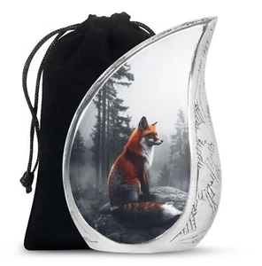 Urnas conmemorativas Fox urna de cremación para adultos restos humanos urna - Imagen 1 de 7