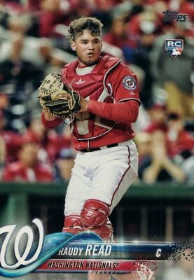#136 Raudy Read Rookie Washington Nationals 2018 Topps Series 1 Baseball Card EA - Image 1 of 2