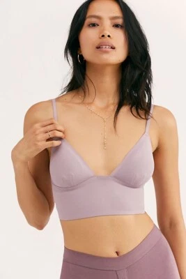 Free People Intimately Sage Longline Bralette - Ametista - Tamanho P - Imagem 1 de 4