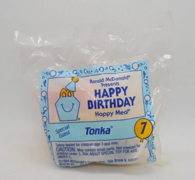 Игрушка грузовик Tonka McDonalds Happy Meal Happy Birthday #7 1994 - Изображение 1 из 3